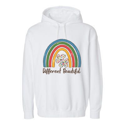 Rainbow Autism Awareness Garment-Dyed Fleece Hoodie