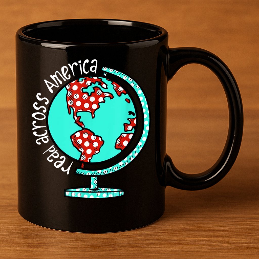 Read Across America 11oz C Handle Ceramic Mug
