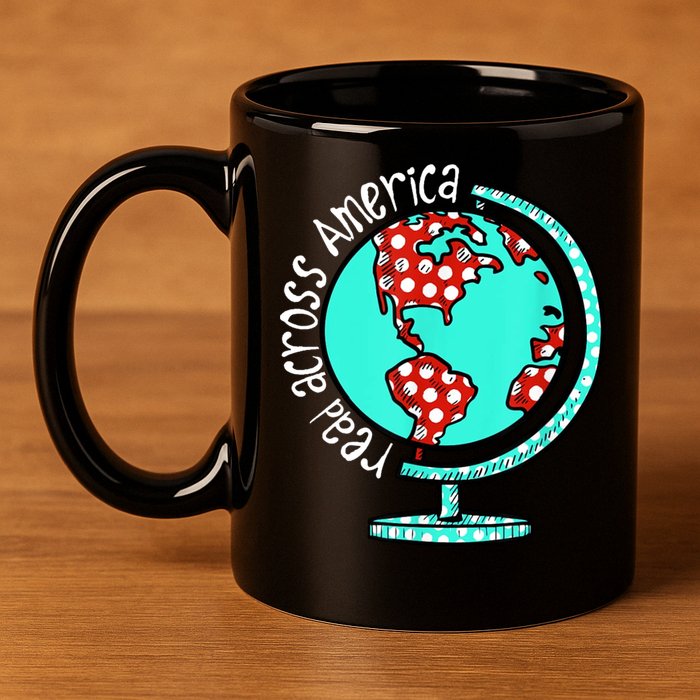 Read Across America 11oz C Handle Ceramic Mug