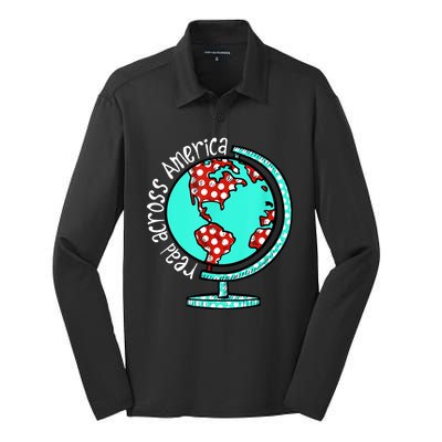 Read Across America Silk Touch Performance Long Sleeve Polo