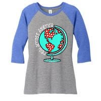 Read Across America Women's Tri-Blend 3/4-Sleeve Raglan Shirt