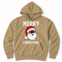 Retro African American Santa Claus Sunglasses Christmas Pj Hoodie