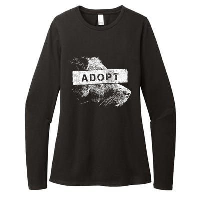 Rescue And Adopt Dog And Cat Great Love Pet Animal Lover Day Funny Gift Womens CVC Long Sleeve Shirt