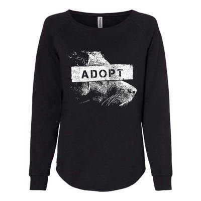 Rescue And Adopt Dog And Cat Great Love Pet Animal Lover Day Funny Gift Womens California Wash Sweatshirt