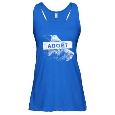 Rescue And Adopt Dog And Cat Great Love Pet Animal Lover Day Funny Gift Ladies Essential Flowy Tank