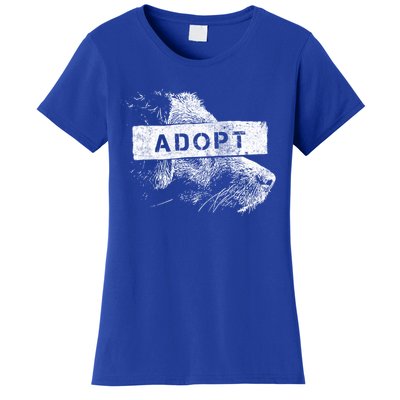 Rescue And Adopt Dog And Cat Great Love Pet Animal Lover Day Funny Gift Women's T-Shirt