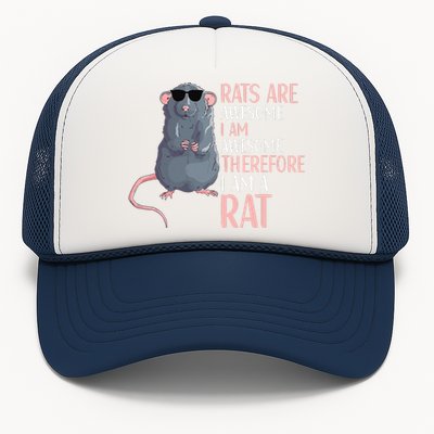 Rats Are Awesome Funny Rat Lover  Trucker Hat