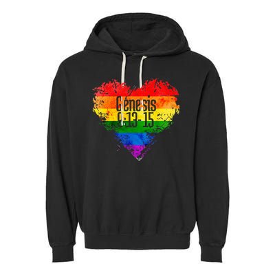Rainbows As A Promise From God Gen. 9 13 15 Garment-Dyed Fleece Hoodie