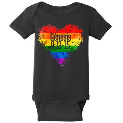 Rainbows As A Promise From God Gen. 9 13 15 Baby Bodysuit