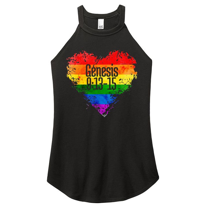 Rainbows As A Promise From God Gen. 9 13 15 Women's Perfect Tri Rocker Tank