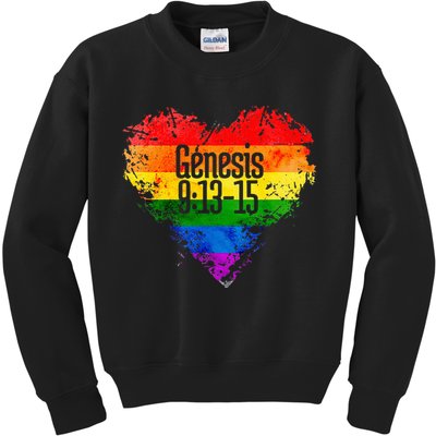 Rainbows As A Promise From God Gen. 9 13 15 Kids Sweatshirt