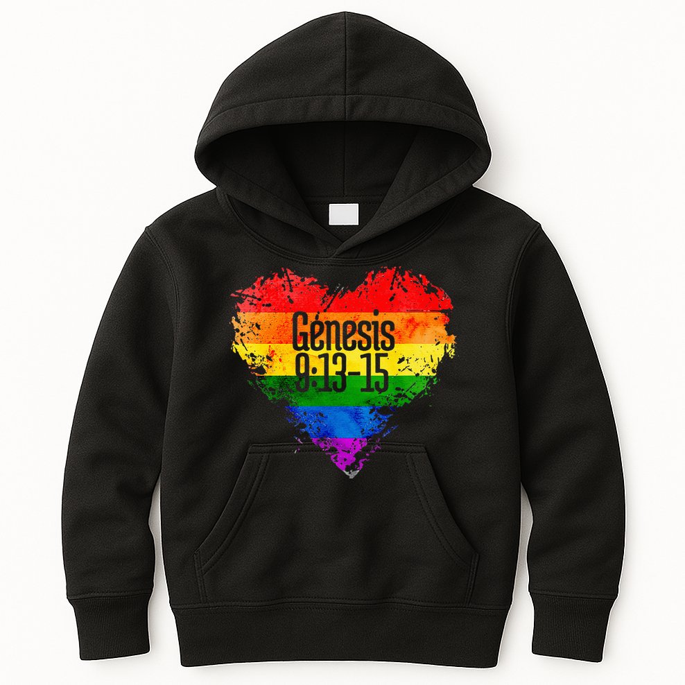 Rainbows As A Promise From God Gen. 9 13 15 Kids Hoodie