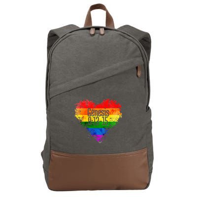 Rainbows As A Promise From God Gen. 9 13 15 Cotton Canvas Backpack