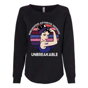 Rheumatoid Arthritis Awareness Warrior Unbreakable Gift Womens California Wash Sweatshirt