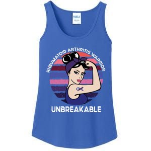 Rheumatoid Arthritis Awareness Warrior Unbreakable Gift Ladies Essential Tank