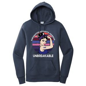 Rheumatoid Arthritis Awareness Warrior Unbreakable Gift Women's Pullover Hoodie