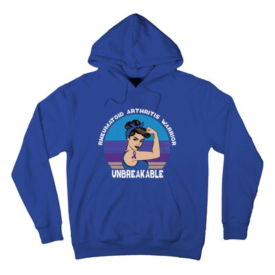 Rheumatoid Arthritis Awareness Warrior Unbreakable Gift Hoodie