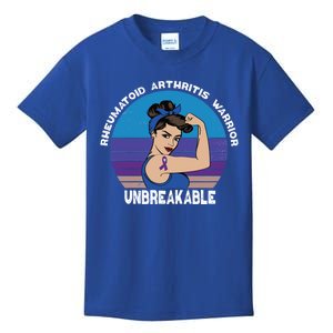 Rheumatoid Arthritis Awareness Warrior Unbreakable Gift Kids T-Shirt