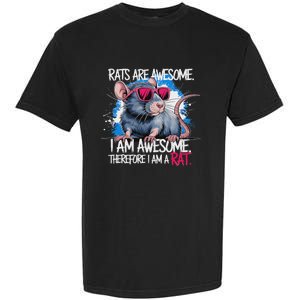 Rats Are Awesome Funny Rat Lover Garment-Dyed Heavyweight T-Shirt