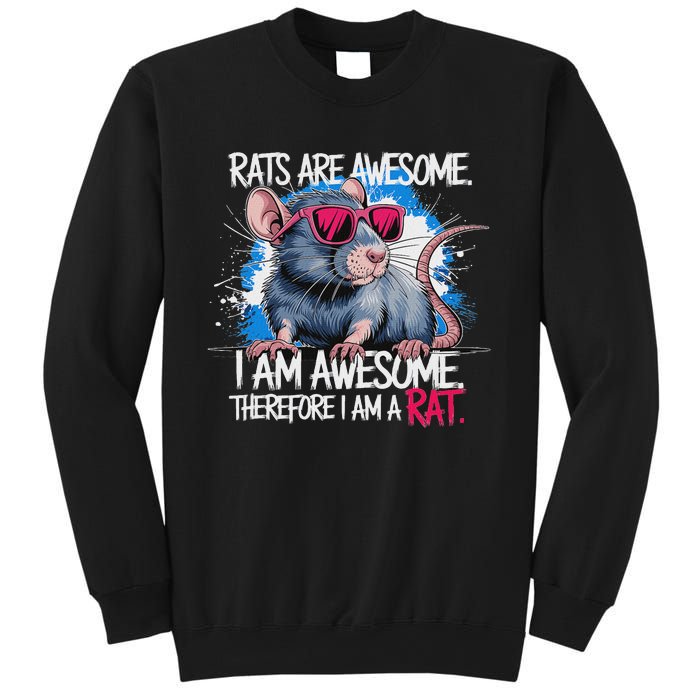 Rats Are Awesome Funny Rat Lover Sweatshirt