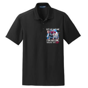 Rats Are Awesome Funny Rat Lover Dry Zone Grid Polo