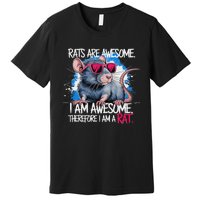 Rats Are Awesome Funny Rat Lover Premium T-Shirt