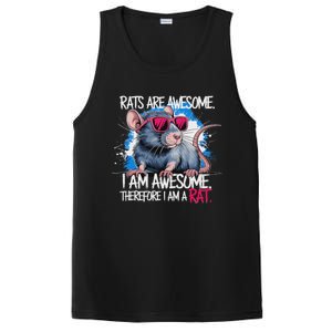 Rats Are Awesome Funny Rat Lover PosiCharge Competitor Tank