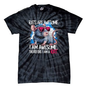 Rats Are Awesome Funny Rat Lover Tie-Dye T-Shirt