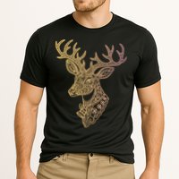 Reindeer Abstract Art Holiday Cooling Performance Crew T-Shirt