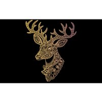 Reindeer Abstract Art Holiday Bumper Sticker