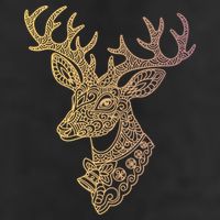 Reindeer Abstract Art Holiday Adult Drive Performance Visor