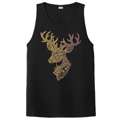 Reindeer Abstract Art Holiday PosiCharge Competitor Tank