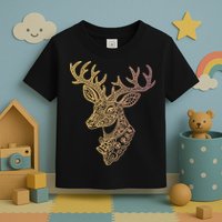 Reindeer Abstract Art Holiday Toddler T-Shirt