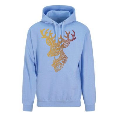 Reindeer Abstract Art Holiday Unisex Surf Hoodie