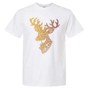 Reindeer Abstract Art Holiday Garment-Dyed Heavyweight T-Shirt