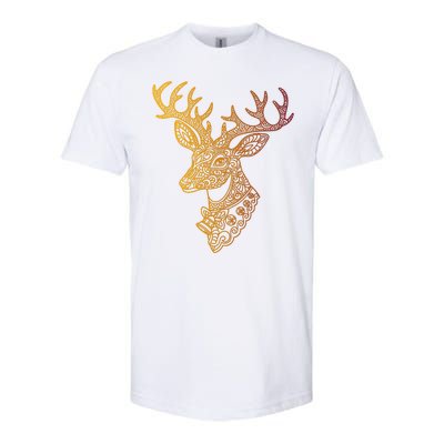 Reindeer Abstract Art Holiday Softstyle® CVC T-Shirt