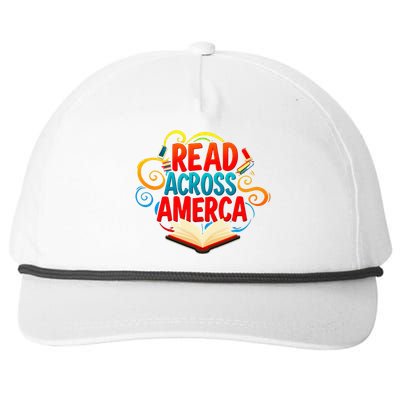 Reads Across America Reading Teacher Books Reader Snapback Five-Panel Rope Hat