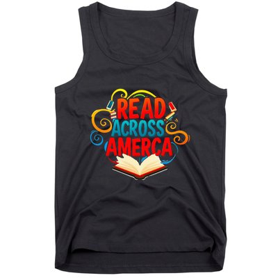Reads Across America Reading Teacher Books Reader Tank Top