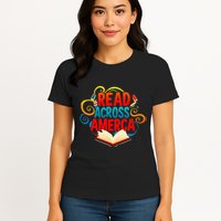 Reads Across America Reading Teacher Books Reader Womens T-Shirt