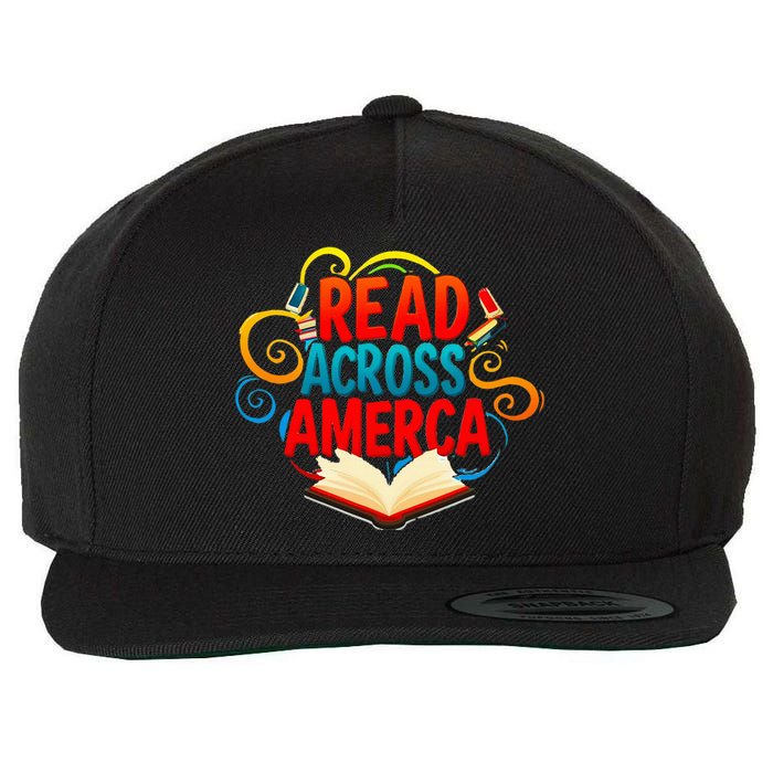 Reads Across America Reading Teacher Books Reader Wool Snapback Cap