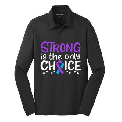 Rheumatoid Arthritis Awareness Ribbon Arthritis Warrior Gift Silk Touch Performance Long Sleeve Polo