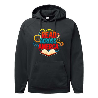 Reads Across America Reading Teacher Books Reader Performance Fleece Hoodie