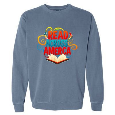 Reads Across America Reading Teacher Books Reader Garment-Dyed Sweatshirt