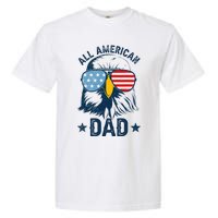 Retro All American Dad 4th Of July Daddy Eagle Usa Garment-Dyed Heavyweight T-Shirt