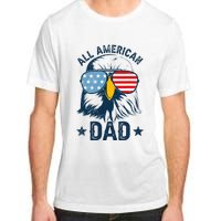 Retro All American Dad 4th Of July Daddy Eagle Usa Adult ChromaSoft Performance T-Shirt