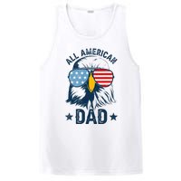 Retro All American Dad 4th Of July Daddy Eagle Usa PosiCharge Competitor Tank