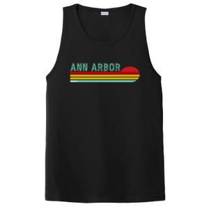 Retro Ann Arbor Michigan PosiCharge Competitor Tank