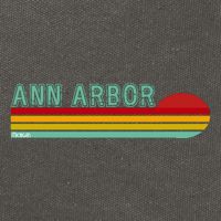 Retro Ann Arbor Michigan Cotton Canvas Backpack