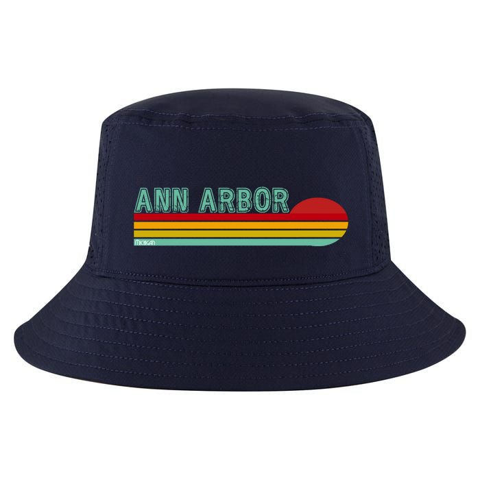 Retro Ann Arbor Michigan Cool Comfort Performance Bucket Hat