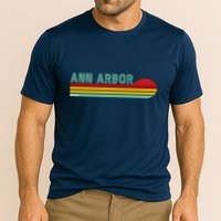 Retro Ann Arbor Michigan Performance Shirt